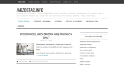 Desktop Screenshot of jakzostac.info