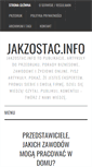 Mobile Screenshot of jakzostac.info